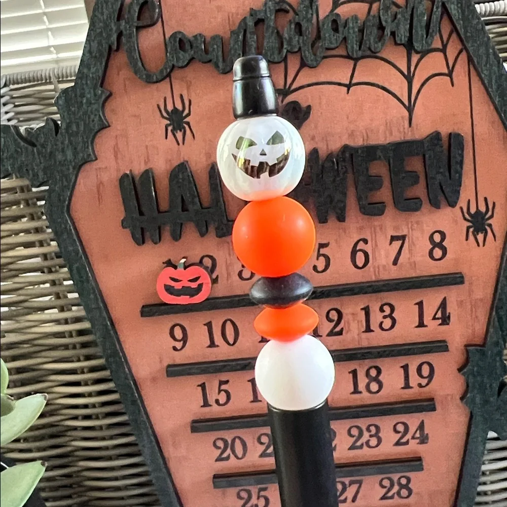 Halloween Themed Beaded Pen